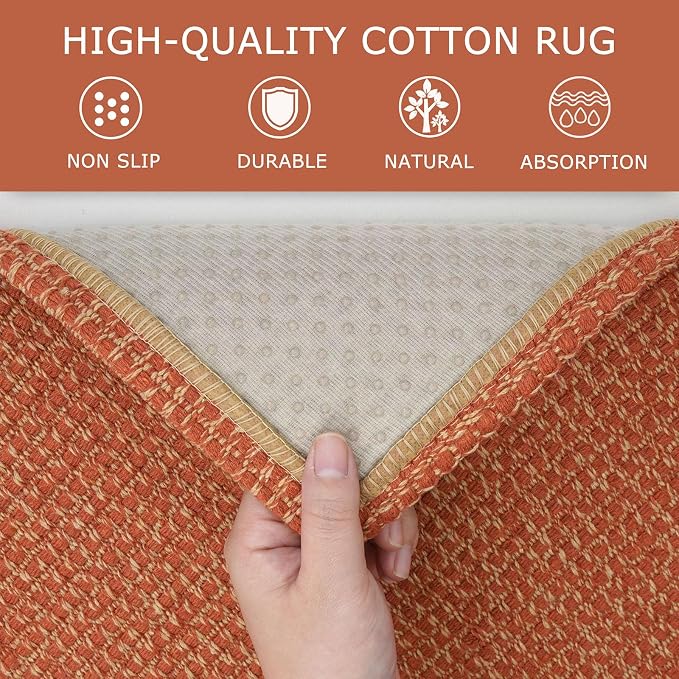 KOZYFLY Runners for Hallways 2x8 ft Washable Kitchen Runner Non Slip Rubber - Image 6