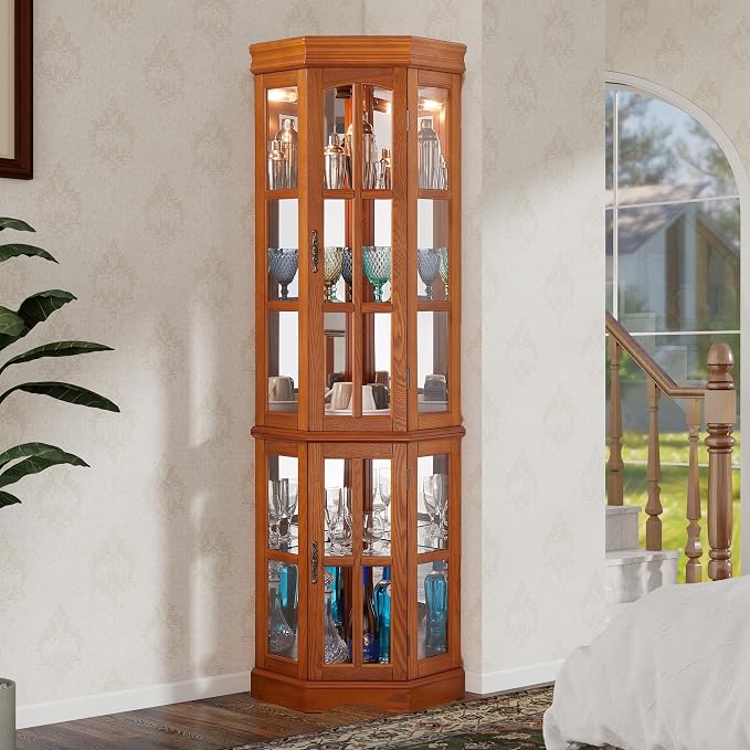 Seeutek Corner Curio Cabinet by Seeutek