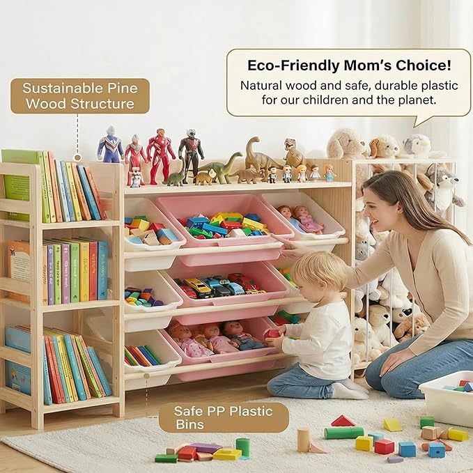 Amdermi Kid's Toy Storage Organizer - Image 7