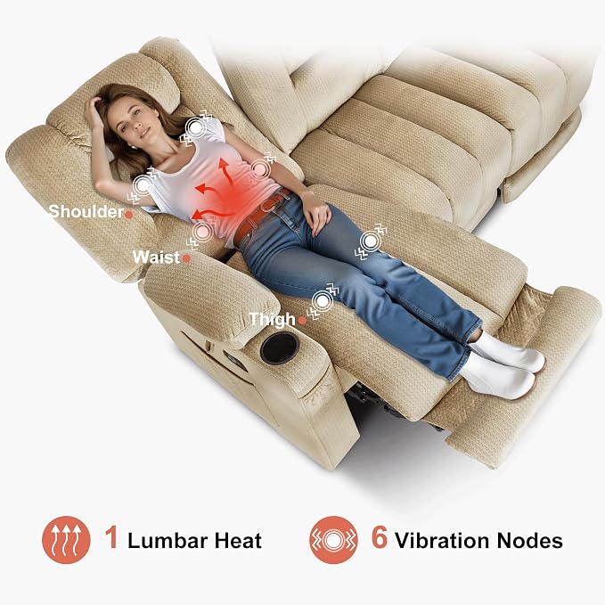 MCombo Zero Gravity Power Reclining Sofa - Image 5