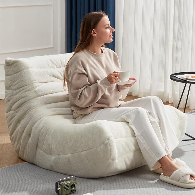 Bean Bag Chairs for Adults Giant Bean Bag Chair Memory Foam BeanBag Chair Bean - Image 3