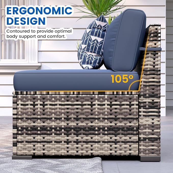 Patio Furniture Sets, 7-Piece Outdoor Patio Furniture - Image 3