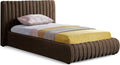 Meridian Furniture NicoBrown-T Nico Collection Modern | Contemporary Velvet by MeridianFurniture