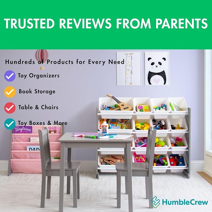 Humble Crew Kids Bookshelf, 4-Tier Front-Facing Book Display Organizer - Image 7