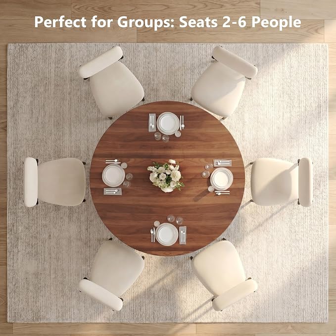 Einhomn 47.2-inch Round Dining Table, Kitchen Table - Image 5