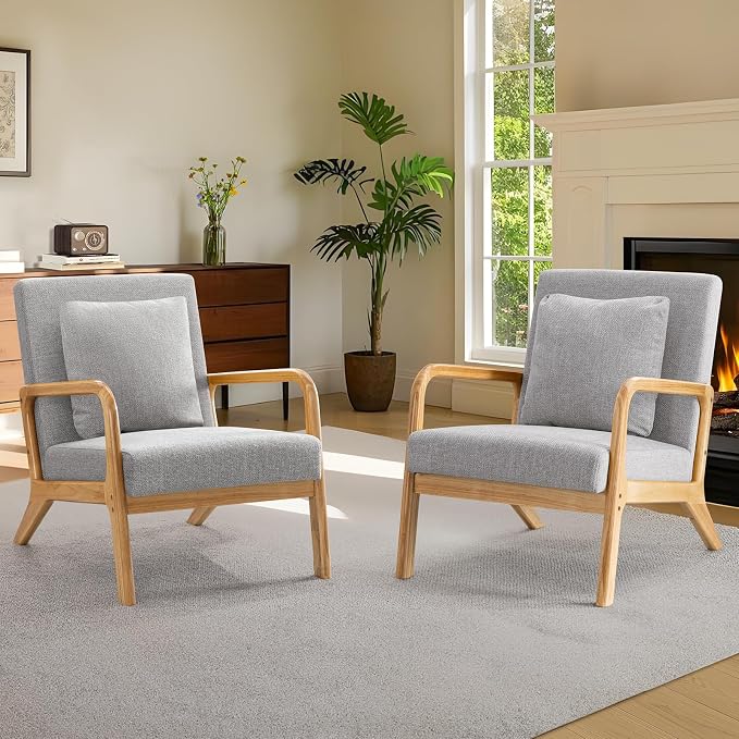 ELUCHANG Mid-Century Modern Accent Chair - Image 10