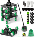 NEST EASY Upgraded Heavy Duty Furniture Dolly 360° Rotating 5 Wheels, Alloy by NESTEASY