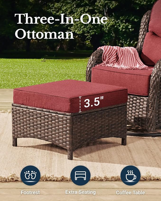 HILLGA Luxury High Back Patio Furniture Set - Image 8
