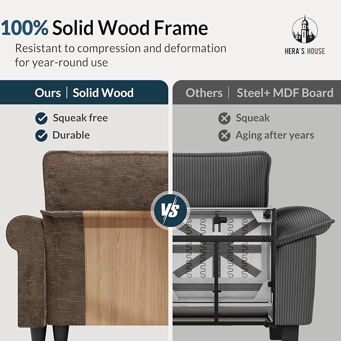 HERA'S HOUSE 2 Pieces Modular Sectional Sofa Sets, Oversized Couch Set - Image 7