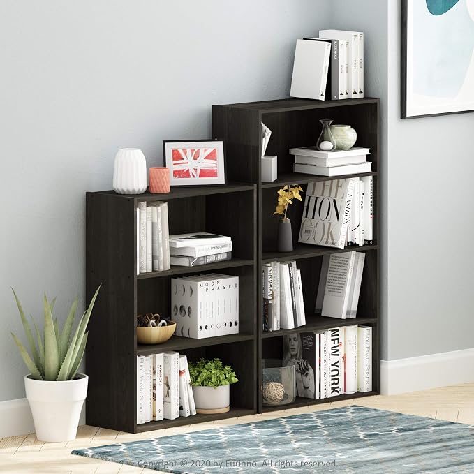 Furinno PASIR Book Shelf, 3-Tier Bookshelf, Storage Shelves Bookcase, 9.7 x - Image 5