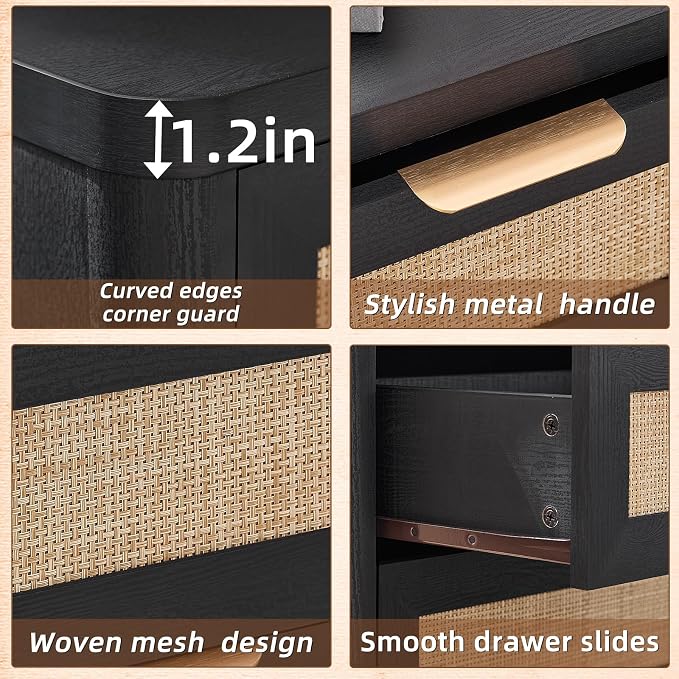 LEYAOYAO Rattan Night Stand - Image 8