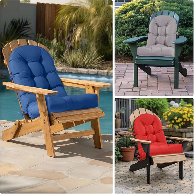 Adirondack Chair Cushion Tufted Waterproof Outdoor Rocking Chair Cushions - Image 7
