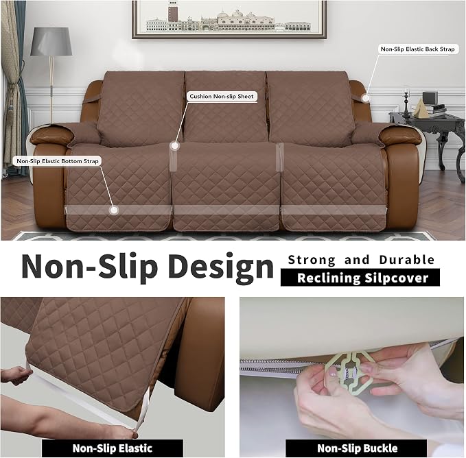 Easy-Going Recliner Sofa Cover, Reversible Couch Cover - Image 4