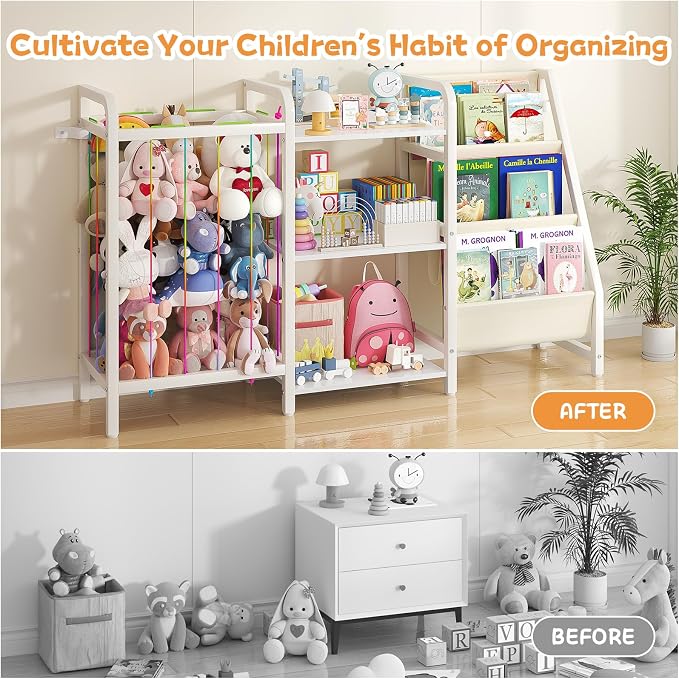 B1 Kids Bookshelf and Toy Storage, 3-Tier Book Shelf - Image 6