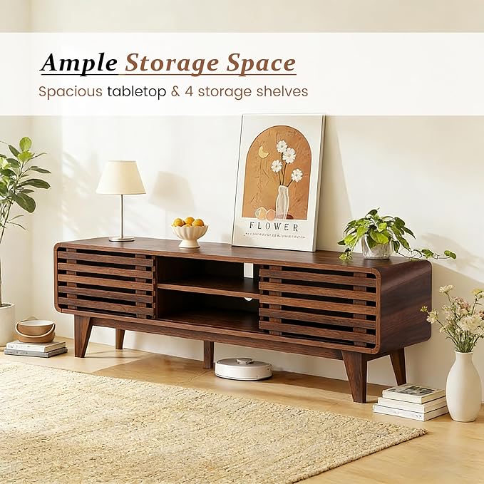 Luoxiao 55" Mid Century Modern TV Stand - Image 8