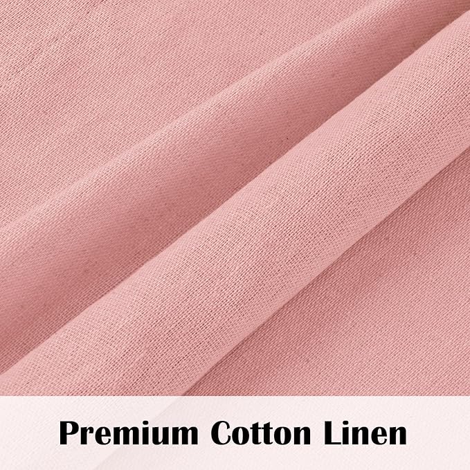 FRAMICS Farmhouse Cotton Linen Curtains - Image 6