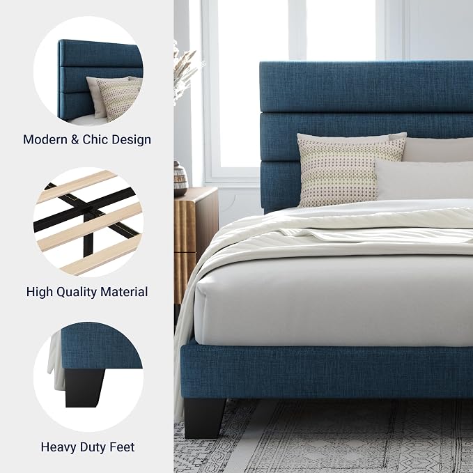 Allewie Full Size Platform Bed Frame - Image 6