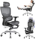 Office Chair with Footrest, Ergonomic Chair with 3D Headrest, Computer Chair by LarkLeavesOfficial