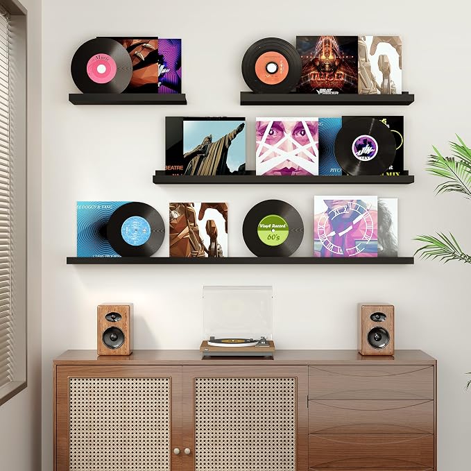 Floating Shelves for Wall, 48 inch Wood Floating Shelves Set of 2, Picture - Image 7