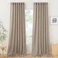 RYB HOME Extra Long Linen Curtains by RYBHOME