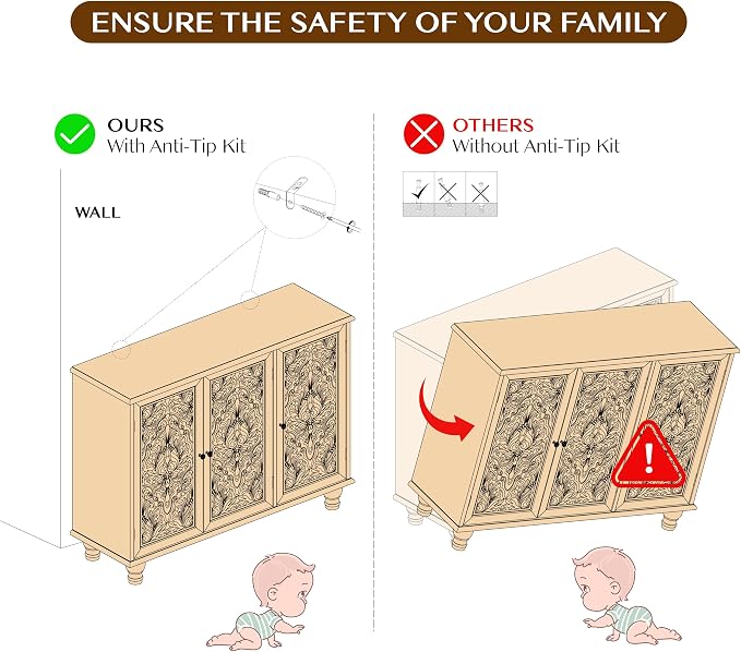 JOINICE 43" Accent Cabinet - Image 9