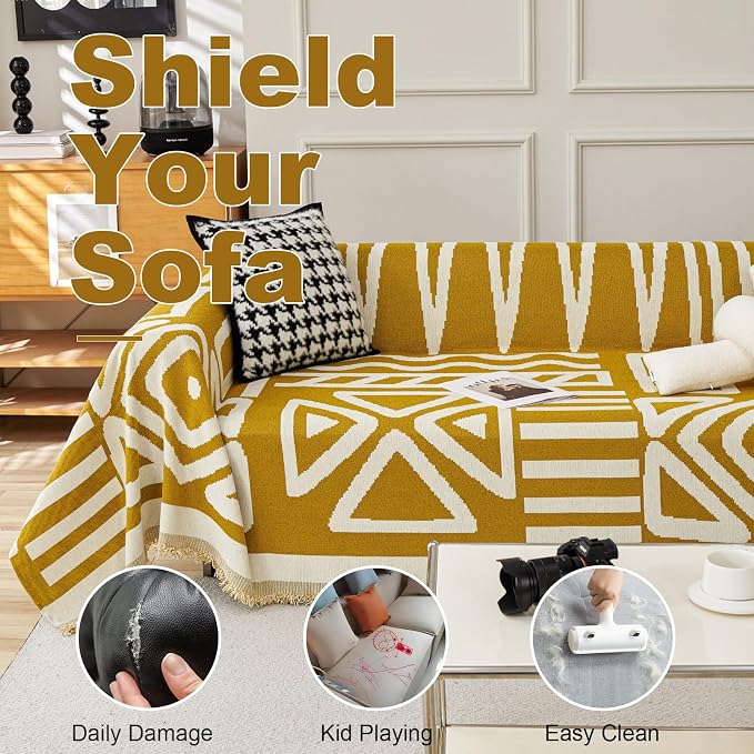 VClife Couch Cover Bohemian Large Couch Covers - Image 5