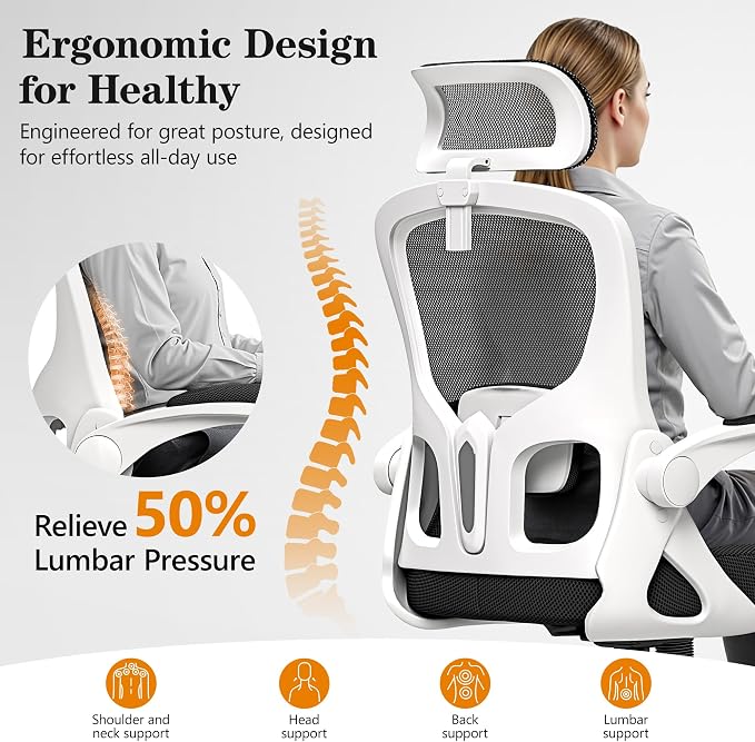 Ergonomic Office Chair, High Back Desk Chair - Image 3