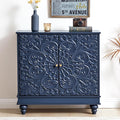 weselon Accent Cabinet with 2 Doors, Luxury Carving Board Storage Sideboard by WelcometoFurnitureSalon