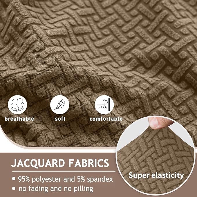 ALIECOM 100% Waterproof Recliner Sectional Couch Covers L Shape Stretch Corner - Image 5