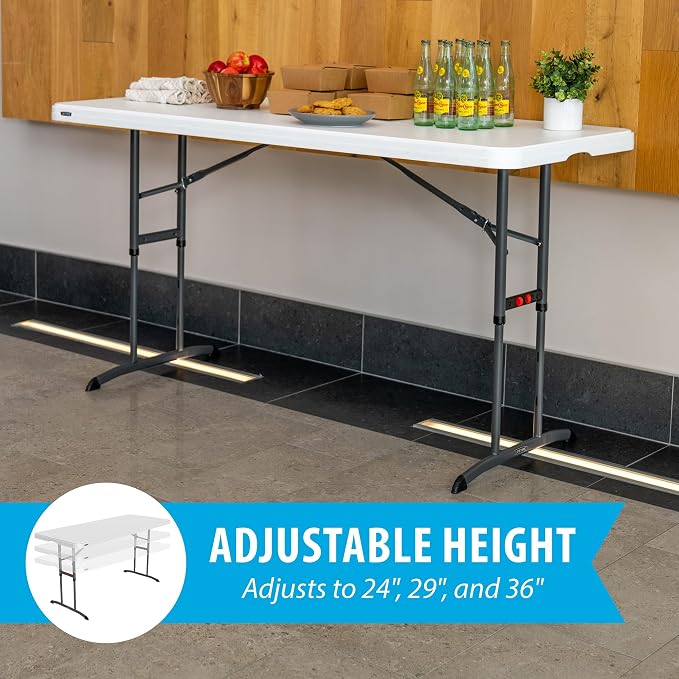 Lifetime 6-Foot Adjustable Height Nesting Table, Commercial - Image 4