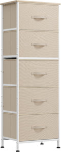 WLIVE Fabric Dresser, 5-Drawer Tall Dressers by WLIVE