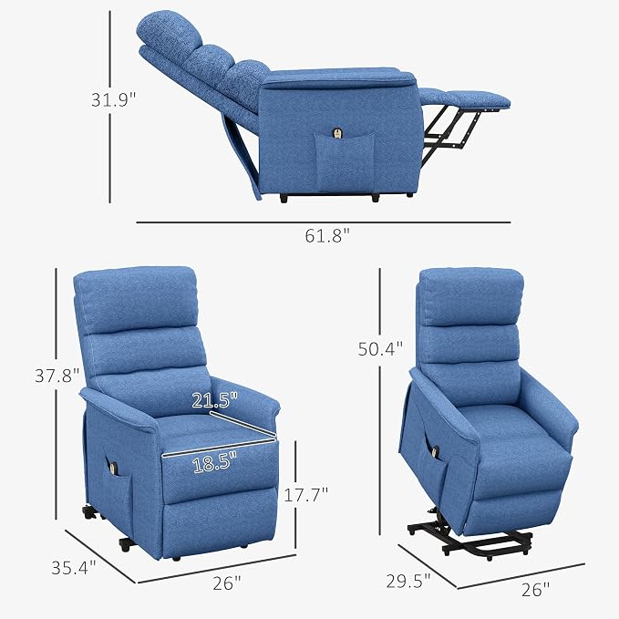 HOMCOM Power Lift Recliner Chair - Image 2