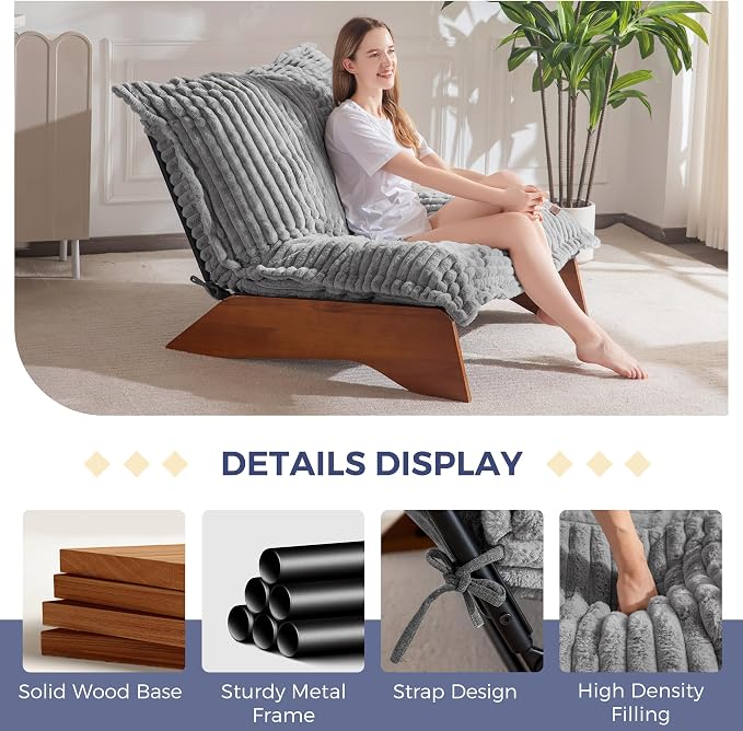 MAXYOYO Adjustable Living Room Chair, 3-Position Bean Bag Chair - Image 6