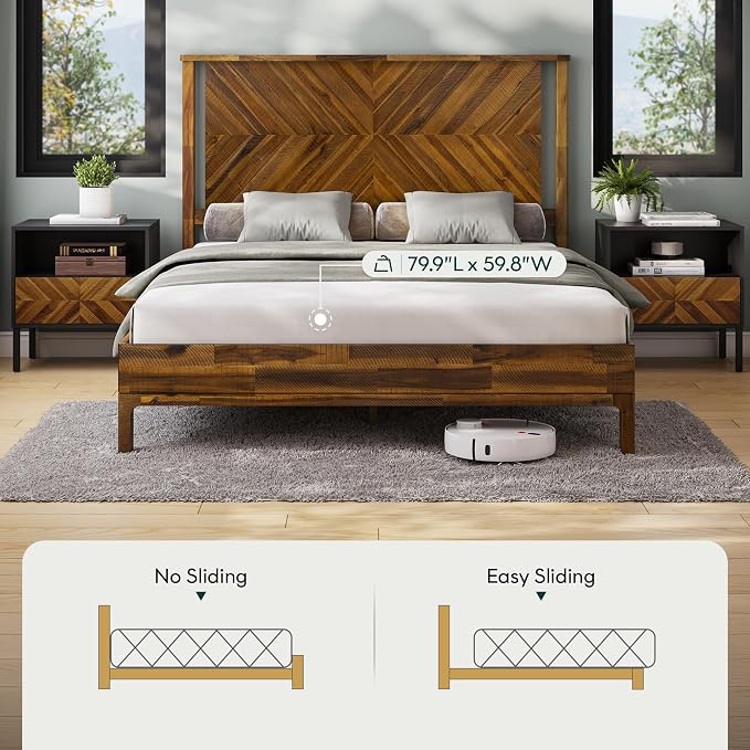 Bme Vivian 14 Inch Queen Size Bed Frame - Image 6