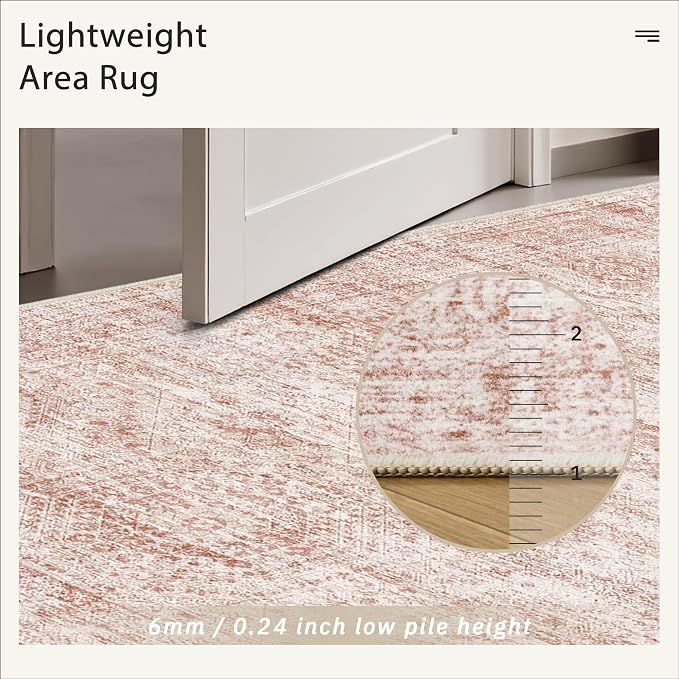 6x9 Area Rug for Living Room Washable Non-Slip Modern Rugs for Bedroom Dining - Image 7