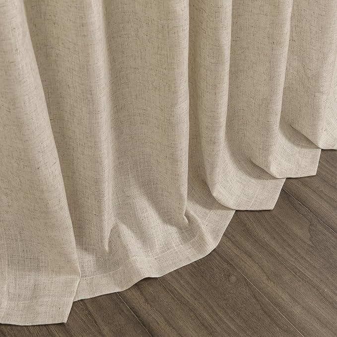 Taupe Burlywood Linen Curtains for Living Room 94 Inches Long Light Filtering - Image 9