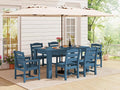 SERWALL Patio Dining Set with 15FT Double Side Umbrella, Outdoor Dining Sets by SERWALL