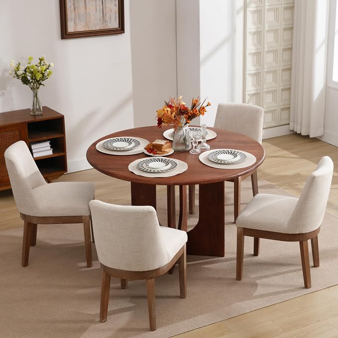 RIVOVA Modern Dining Chairs Set of 6, Comfortable Dining Room Chairs - Image 7