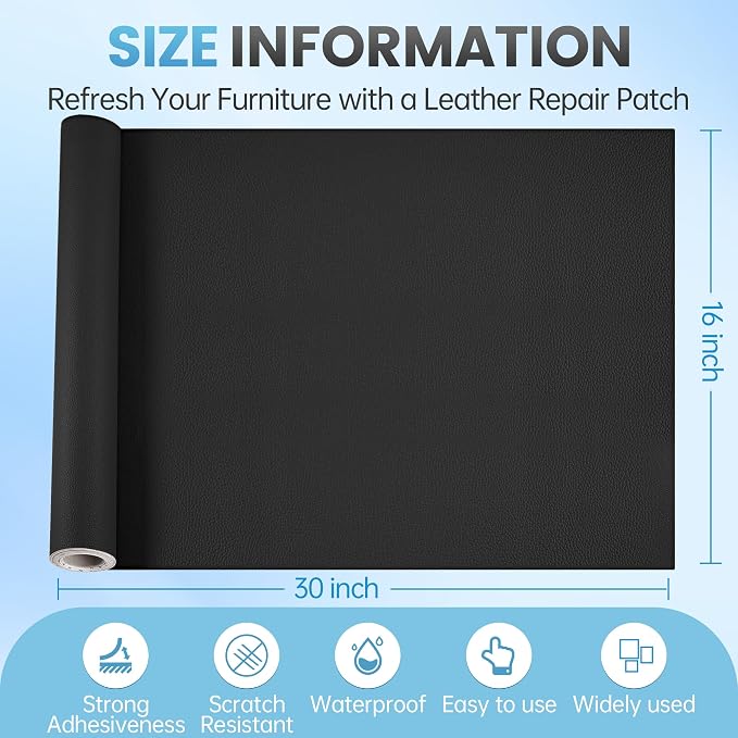 Leather Repair Patch Tape Kit, Vinyl Leather Repair Kit - Image 4
