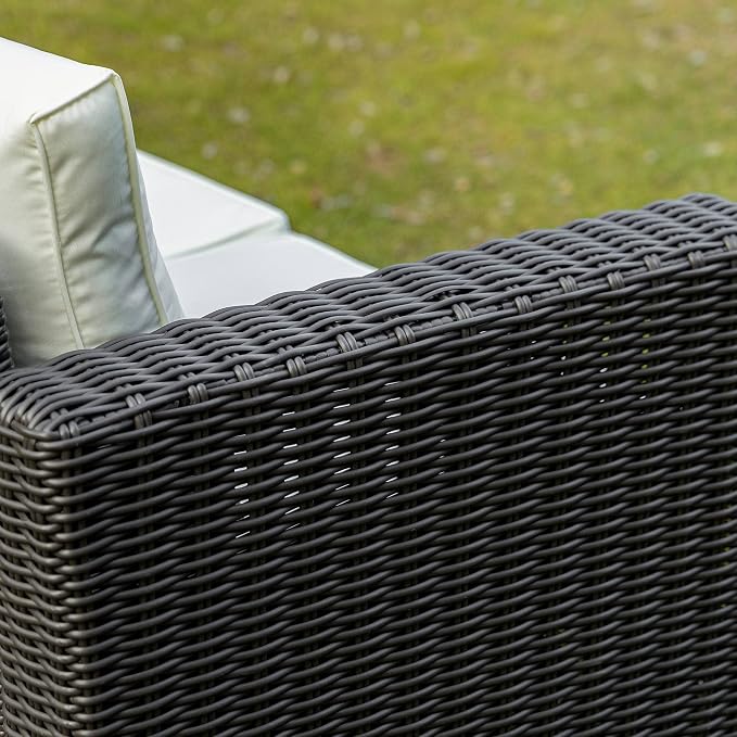 Outsunny 2 Piece Patio Wicker Corner Sofa Set, Outdoor PE Rattan Furniture - Image 9