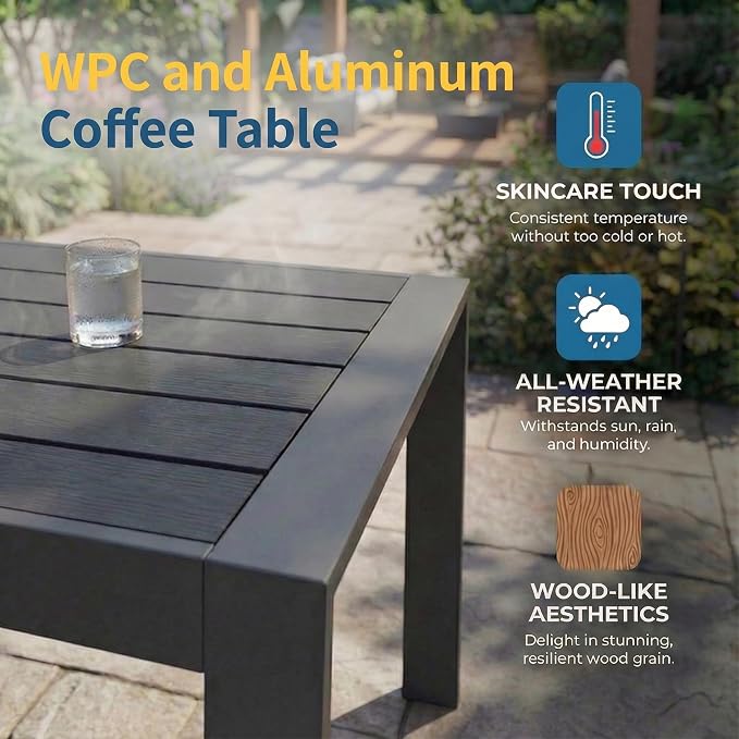 Solaste Aluminum Patio Furniture Set - Image 6