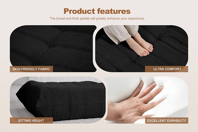 Bean Bag Pouf Ottoman, Foot Stool, Foot Rest - Image 5