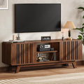 ONBRILL 63-Inch TV Stand for TVs up to 75 Inch, Mid-Century Modern Television by ONBRILL
