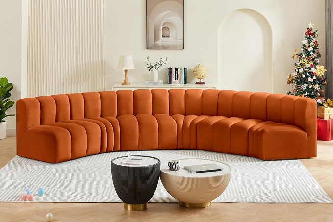 Meridian Furniture 103Cognac-S6B Arc Collection Modern | Contemporary Modular - Image 2