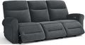 MCombo 87.8" Wall Hugger Power Reclining Sofa, 3-Seat Triple Recliner Couch by MCombo