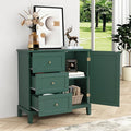 HLR Accent Cabinet with 3 Drawers and Door, Wooden Storage Cabinet with Shelves by HomeDeservesaRelaxLiving