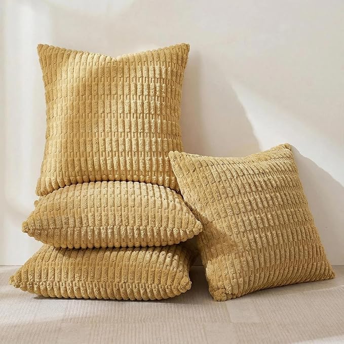 Fancy Homi 4 Packs Decorative Throw Pillow Covers - Image 2