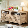 Joaxswe Farmhouse Nightstand Set of 2 by Joaxswe