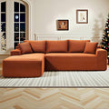 Cloud Sectional Couch, Corduroy Boneless Couches by HANXIN