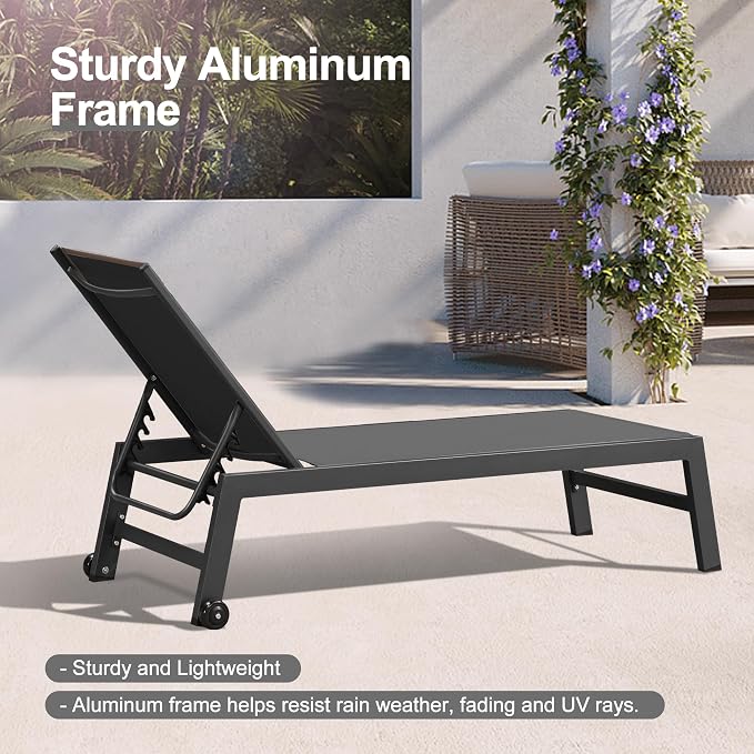PURPLE LEAF Outdoor Chaise Lounge - Image 7